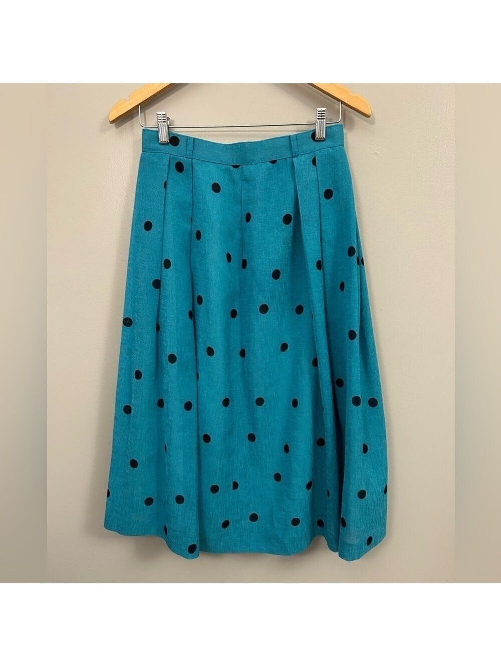 Women’s Teal Polka Dot Skirt